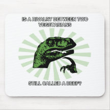 Vegetarianos de Philosoraptor Mouse Pad