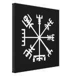 Vegvísir (compasso de Viking) Impressão De Canvas Envolvida