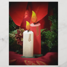 Vela do Natal Modelo De Panfletos