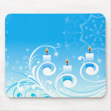 Velas felizes do feriado mousepad