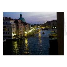 Veneza na noite cartoes