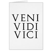 Veni Vidi Vici Cartoes