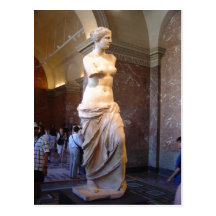 Vênus de Milo no Louvre Paris France David segunda Cartão Postal