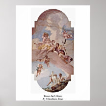 Venus e Adonis por Sebastiano Ricci Impressão