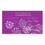 Verão moderno do primavera do prazer roxo floral cartoes de visitas