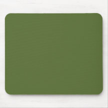Verde azeitona escura mouse pad
