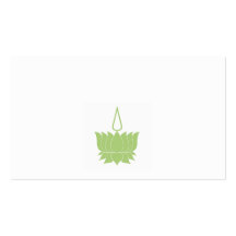 Verde da flor de Lotus Modelo Cartões De Visitas