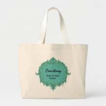 Verde da hortelã do quadro do vintage da enfermeir bolsas para compras