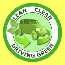 VERDE DE CONDUÇÃO LIMPO MAGRO adesivos