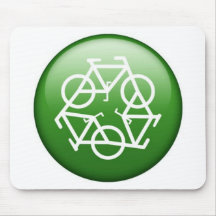 Verde do reciclar mouse pads