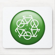 Verde do reciclar mousepad