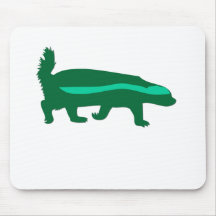 verde do texugo de mel mouse pad