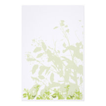 Verde dos artigos de papelaria da natureza