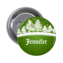 Verde dos nomes de etiqueta do partido do Xmas Pins