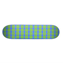 verde limão e turquesa skate