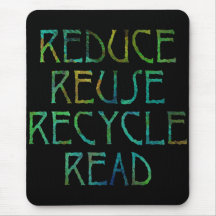 Verde quatro Rs Mousepad