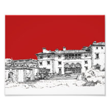Vermelho do museu do renascimento foto arte