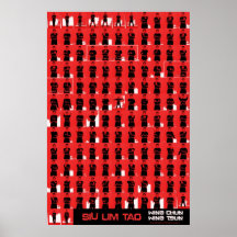 Vermelho do Siu Lim Tao de Chun da asa Poster