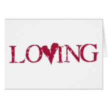 Vermelho Loving Cartao