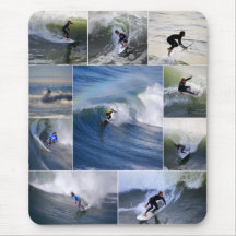 Vertical Mousepad da colagem dos surfistas