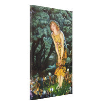 Véspera de plenos Verões. Edward Robert Hughes Impressão De Canvas Envolvidas