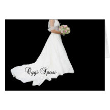 vestido nupcial branco do convite italiano do casa cartões