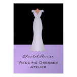 Vestidos de casamento cartoes de visita