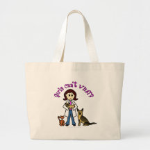 Veterinário fêmea claro bolsa para compras