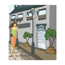 Viagem em uma outra dimensão de canvas do tempo impressão de canvas esticada