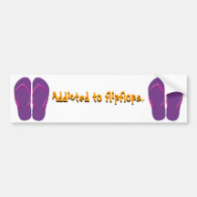 Viciado aos flip-flops adesivo