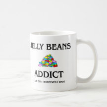 Viciado dos feijões de geléia caneca