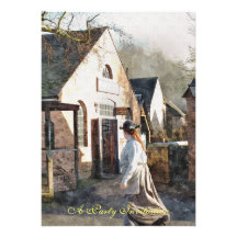 VICTORIAN INGLATERRA VELHA CONVITES PERSONALIZADOS
