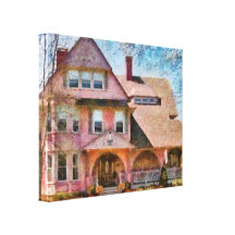Victorian - majestoso cor-de-rosa impressão em canvas