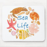 Vida marinha mouse pad