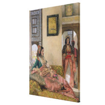 Vida no harem, o Cairo Impressão De Canvas Envolvida