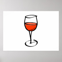 Vidro do vinho pôsteres