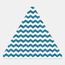 Vigas do brilho dos azul-céu adesivo em forma de triângulo