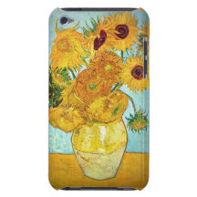 Vincent van Gogh - vaso com 12 girassóis Capa iPod Touch