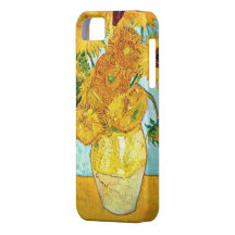 Vincent van Gogh - vaso com 12 girassóis iPhone5 iPhone 5 Capa