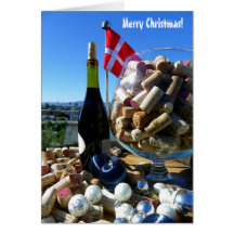 Vinho Funky & cartão de Natal dinamarquês da bande