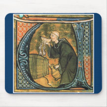 Vinho medieval Mousepad do provando da monge
