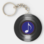 vinil da nota musical chaveiro
