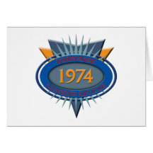 Vintage 1974 cartões