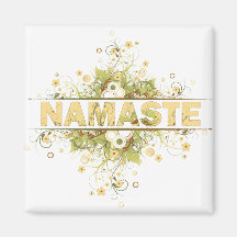 Vintage de Namaste floral Ima De Geladeira