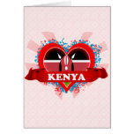 Vintage eu amo Kenya Cartao