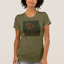 Vintage Humpty Dumpty na dança da parede Camiseta