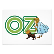 Vintage mágico de Oz; Dorothy Toto com letras onça Convite Personalizados