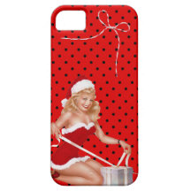 vintage mod006 natal do capa capas de iPhone 5 Case-Mate