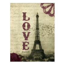 Vintage Paris Cartao Postal