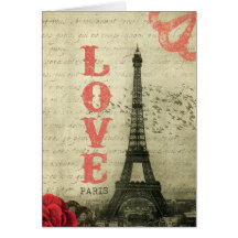 Vintage Paris Cartões